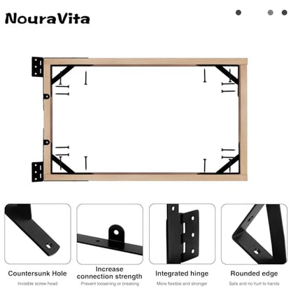 Anti Sag Gate Frame Kit Heavy Duty Gate Corner Brace Bracket with a Self-Locking Gate Latch Gate Kits for Wooden Fence Garden Wooden Driveway Gates Shed Doors Corral Gates 2 Sets - size: 2 sets