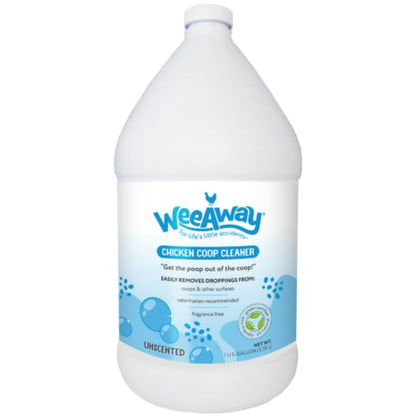Wee Away Chicken Coop Refresher & Droppings Remover for Chickens, Enzyme Cleaner for Bird Poop, Odor Eliminator for Outdoor Chicken Coops, Unscented, 1 Gallon - size: 128 Fl Oz (Pack of 1)