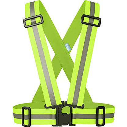 2" Wider Reflective Safety Vest,60% More High Visibility for Running,Construction,Walking Women Men,Adjustable - size: 3X-Large-5X-Large