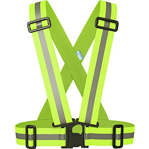 2" Wider Reflective Safety Vest,60% More High Visibility for Running,Construction,Walking Women Men,Adjustable - size: 3X-Large-5X-Large