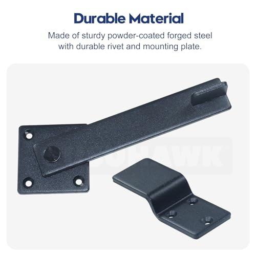 2 Pack Heavy Duty Barn Door Latch, Gate Latch for Wooden Fence | Gate Flip Latch for Outdoor Fence Gate, Cattle Gate, Barn Door, Sliding Door, Cabinet, Shed