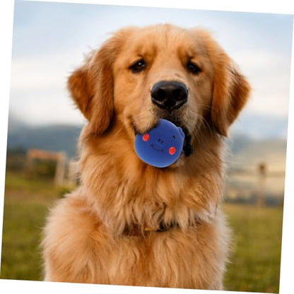 2pcs Pig-Shaped Dog Chew for Dogs and Puppies Squeaky Teething Balls for Dental Health and Interactive Play Indestructible Puppy