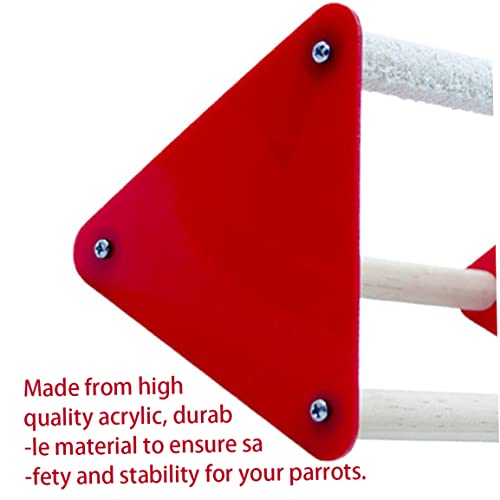 Chick Perch, 2PCS Safe Triangle Ladder for Parrot - Chicken Coop Accessory, Pet Toy, Baby Chicken Stand