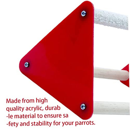Chick Perch, 2PCS Safe Triangle Ladder for Parrot - Chicken Coop Accessory, Pet Toy, Baby Chicken Stand