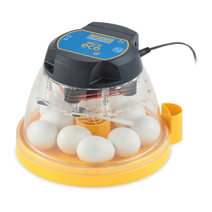 Brinsea Mini II Eco Manual Egg Incubator with External Water Top-Up, Fan Assisted Air Circulation for Hatching 10 Chicken, Duck, or Other Eggs, Ideal for Beginners - style: 10 Eggs