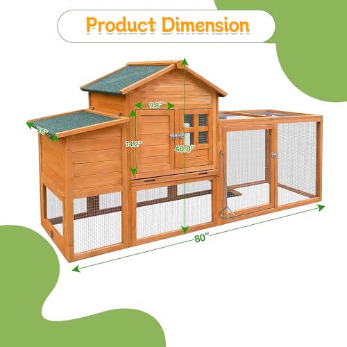 Chicken Coop for 2-4 Chickens Wooden Hen House Poultry Pet Hutch