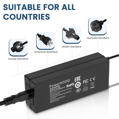 12V AC/DC Adapter Compatible with Chickcozy JY011 25 Egg Incubator Automatic Turner Thermometer Seat Humidity Control Candler Hatching Chicks Farm Home 12VDC Power Supply Cord Charger PSU