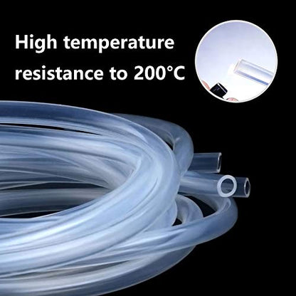 3/8" ID Silicone Tubing, Food Grade 3/8" ID x 1/2" OD 32.8 Feet Length Pure Silicone Hoses High Temp for Home Brewing Winemaking - size: 3/8"ID x 1/2"OD, style: 32.8 Feet Length