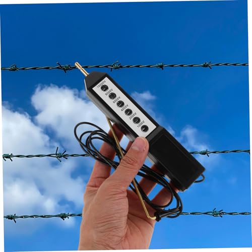 jojofuny Fence Voltage Tester USB Digital Volt for Farming Ranch Electric Fence Equipment