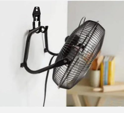zoele Wall Mounting High Velocity Floor Fan Bracket, Wall Mount Industrial Grade Floor Fan Hook Hanger, Wall Fan Support Hook kit (Black-0) - color: Black-0