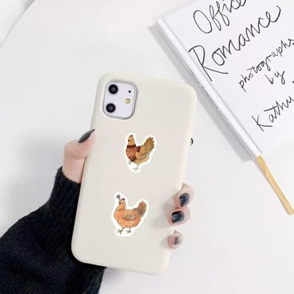 1000 Pcs Chicken Stickers Bulk 2 Roll 1 Inch, Chicken Stickers for Mens Boys Girls.Cute Animal Sticker Pack for Water Bottles Laptop Luggage Cup - color: Chicken Stickers
