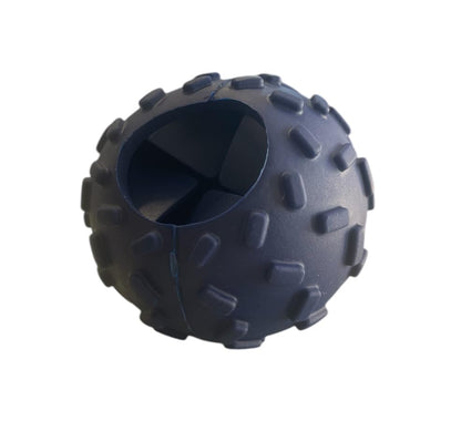 Challenging Treat-Dispensing Ball for Pigs Piglets Dogs Rabbits Cats and Other Small Animals – Mental Stimulation and Playtime Fun (Dark Blue) - color: Dark Blue