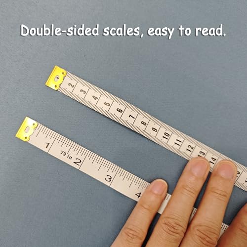 3 Pack Soft Tape Measure Double Scale 79 Inch, Body Measuring Tape Fabric Craft Sewing Flexible Vinyl Ruler & Medical Body Measurement for Body Weight Loss (White) - color: White