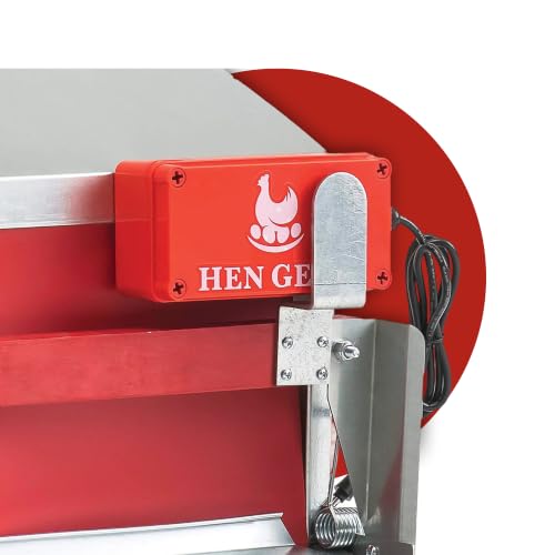HenGear AutoRoost, Automatic Chicken Coop Door, Auto Chicken Roost Bar Opener with Timer Function, Plug-in Operation for Reliable Morning Access, Easy Setup, Auto Opener, Chicken Coop Accessories