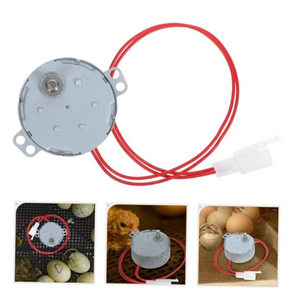 Mini Egg Turner Motor for Incubators 110V Automatic Egg Turner Tool Energy-efficient Metal Replacement Part for Chicken and Poultry Hatching