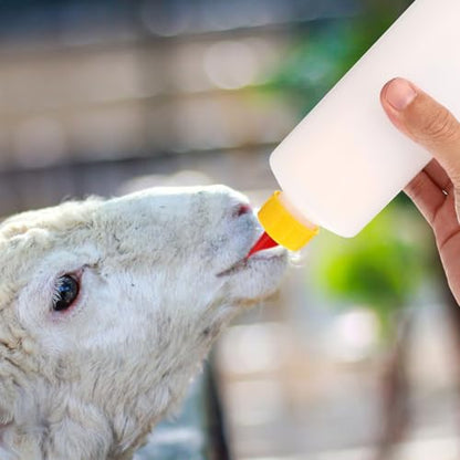 MERRYHAPY 2sets Goat Milk Bottle Livestock Feeding Bottles for Cows Sheep Goats Small Nipple for Daily Farm Use