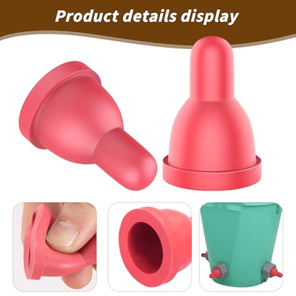 12Pcs Sheep Goat Lamb Milk Nipples Soft Rubber Pacifier for Small Animal Feed Orphaned Lamb - size: 12PCS Lamb pacifier