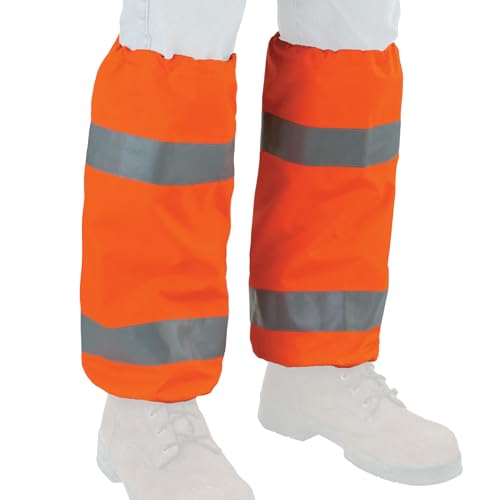 Ergodyne GloWear 8008 High Visibility Reflective Leg Gaiters, Orange,2 - color: Orange