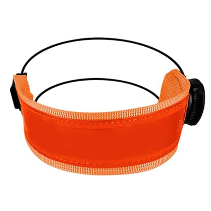 Bike Pants Strap - Reflective Cycling Cuff, Night Riding Band, Adjustable Ankle Wrap, Safety Visibility Gear, Daily Commute Use, Trail Running Walking, City Road Support improving Safety During - color: Orange