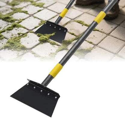 Heavy-Duty Garden Shovel 72inch All-Season Outdoor Tool with 4.3" Wide Blade, Rust-Proof Steel & Ergonomic Handle for Seniors (Weed Removal, Snow Scraper, Moss Cleaner) - size: 72 inch