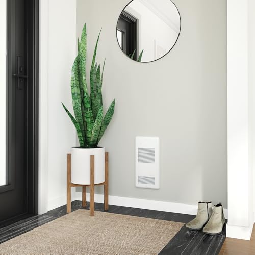 Stelpro Pulsair Electric Wall Fan Heater – 1000W or 500W / 240V (500W or 375W / 208V) – Ultra-Quiet Heater – Heats Quickly – No Built-In Thermostat (ARWF1002W) – White