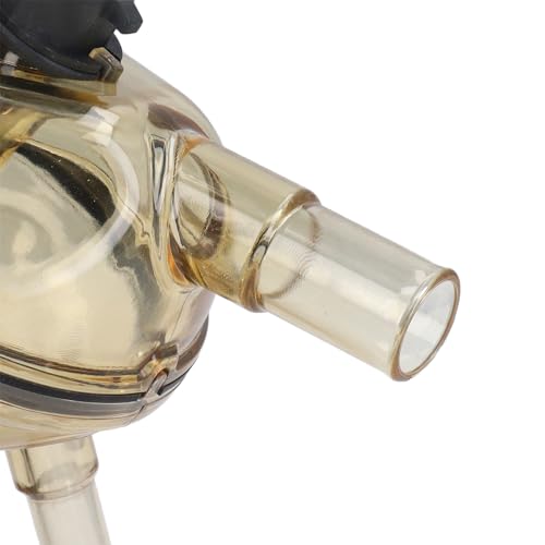 Milking Claw 320CC PSU Stainless Steel Milk Collector, Cow Milking Machine Accessories, Farm Milking Tool with Air Shut Off Valve, Transparent Cover for Easy Milk Flow Monitoring