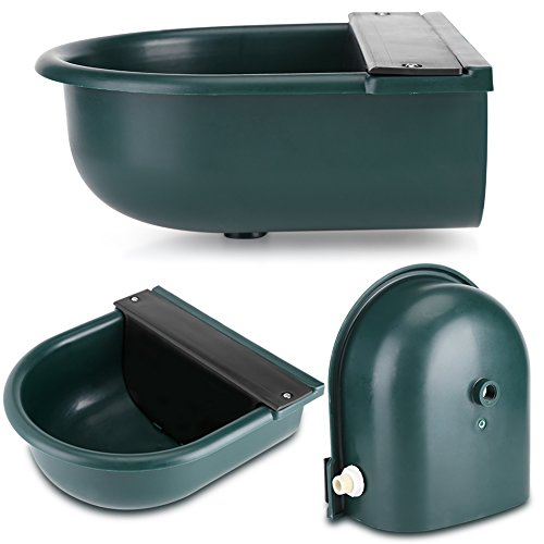 GOTOTOP Automatic Water Trough 4L Automatic Water Bowl Drinking Bowl Valve Water Trough Livestock Drinking Bowl for Horse Cattle Sheep Goat Cow 10.4 x 11.0inch