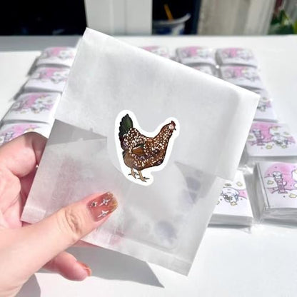 1000 Pcs Chicken Stickers Bulk 2 Roll 1 Inch, Chicken Stickers for Mens Boys Girls.Cute Animal Sticker Pack for Water Bottles Laptop Luggage Cup - color: Chicken Stickers