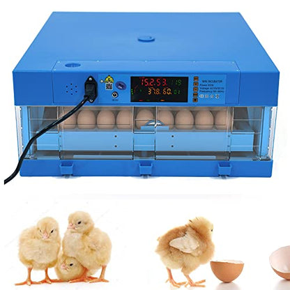 Fully Automatic Incubator for Hatching Eggs, 24-72PCS Egg Incubators with 360° Automatic Egg Turning and Humidity Control, Digital Display, for Hatching Chickens, Ducks, Quail, Goose Eggs