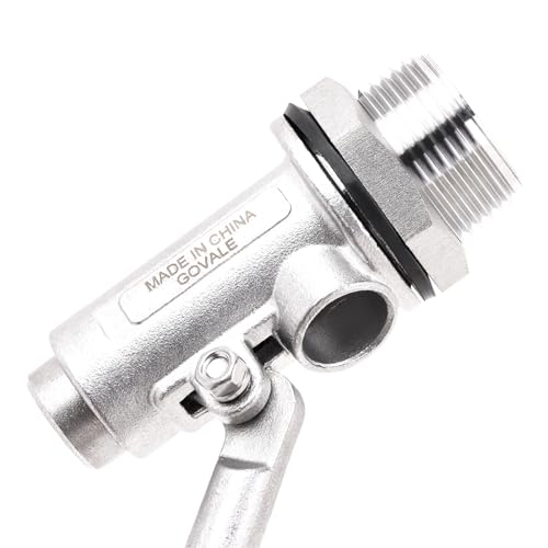 Stainless Steel Float Ball Valves - 1" NPT Male Thread Flow Control Float Sensor Valve Automatic Water Level Control Float For Tank Pond Water Tower (pack of 2) - size: 1 Inch