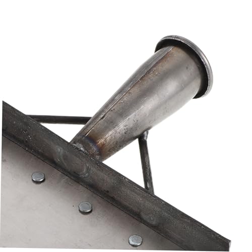 Heavy Duty Manganese Steel Manure Scraper Shovel for Livestock Farm Cleaning, 32cm Multifunctional Metal Pasture Feces Scoop for Barn and Outdoor Use
