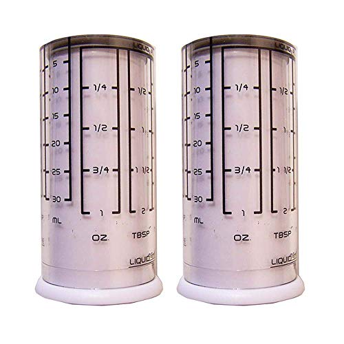 Kitchenart Adjustable Measuring Cups 2 Pack - for Liquid Dry Semi-Solid Adjustable Measuring Cups Plastic