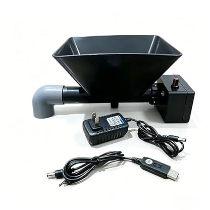 Adjustable Speed Electric Powder Particle Feeder, Automatic Feeding Machine for Livestock & Animal Feed (90 Degree) - size: 90 Degree
