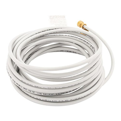 Ice Maker Installation Kit 25 Feet of PEX Tubing for Appliance Water Lines with Stop Tee, 1/4" Compression Fittings, for Potable Drinking Water - size: 25 ft, style: PEX with Stop Tee