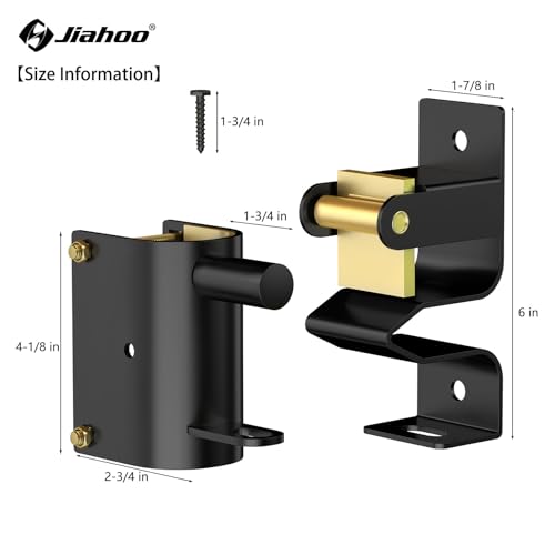 JIAHOO One Way Farm Gate Latch, Heavy Duty Gate Latches for Metal Tube Gates, 1 Way Lockable Livestock Gate Latch Hardware for Cattle Gate Horse Corrals, Ranches, Pastures, Pet Cages - style: One Way Latch