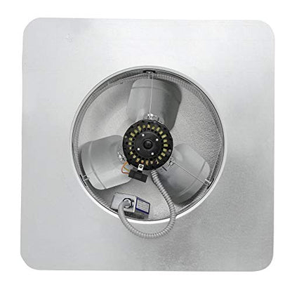 Master Flow GAF 1000 CFM Black Power Roof Mount Attic Vent: Efficient Ventilation and High Airflow Capacity at the rate of 1,000 cubic feet per minute for attic spaces upto 1,600 square feet - color: Black