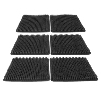 YOUTHINK 6 Pack Washable Nesting Pads, Chicken Nesting Boxes, 12.5 X 11.5 Inch Liners, Reusable Mats, Soft and Proof Water, Cushioned and Breathable, Scratch impervious, Easy to Cut (Black) - color: Black