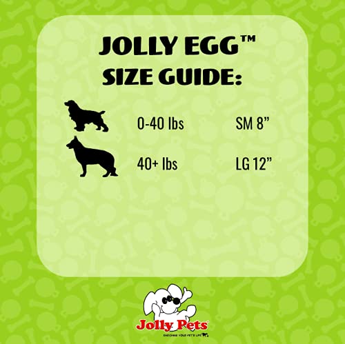 Jolly Pets Jolly Egg Dog Toy, 8 Inches/Medium, Red (JE08 RD) (Pack of 2) - color: Red, size: Medium (8 in) (Pack of 2)