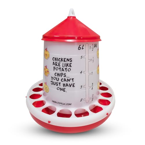 Stromberg's Chicken Emoji Poultry Feeder, 9 lb, Translucent Plastic, Easy Food Level Monitoring, Durable Design, Removable Lid, Fun Poultry Setup, Ground or Hanging Feeder