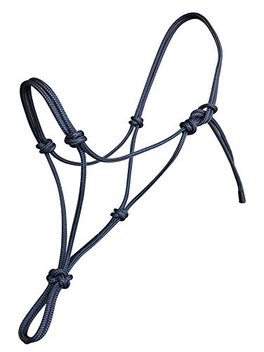 Rope Halters for Horses Training Soft - 11 Sizes - Miniature, Foal, Weanling, Small Pony, Cob/Arab, Horse, Warmblood, Draft - color: Navy, size: 03. Foal