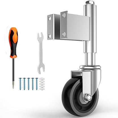 Spring Loaded Gate Casters 4” Heavy Duty Gate Caster Wheels with Hardware 330 Lbs Load Capacity - style: 4 Inch