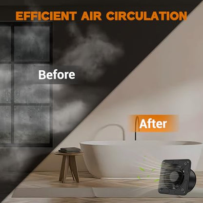 YOZON 8-Inch Kitchen Exhaust Fan with Switch, 700CFM Garage Exhaust Fan, Ventilation Fan with Backdraft Damper for Attic, Workshop, Window, Smoking Room - size: 8 inch-C