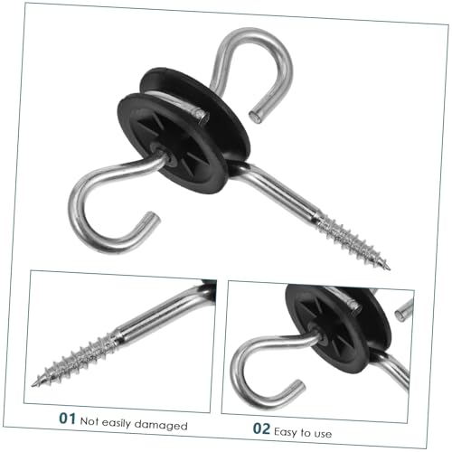 4pcs Electric Fence Gate Handle Kit Screw-in Insulators for Posts Essential Farm Fence Installation Accessories for Garden and Ranch Fencing