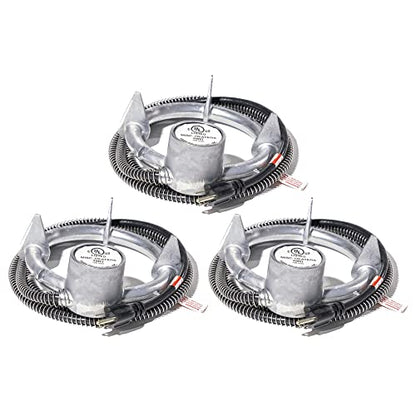 Farm Innovators 3 Pack Bucket De-Icer for up to 5 Gallon Bucket - 250W Aluminum Water Heater for Plastic or Metal Livestock Water Container - size: 3 Pack