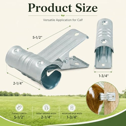 Livestock Show Supplies Cattle Horses Grooming Tail Clamp Metal Secure Tail Holder Cleaning Handling Tool for Washing Dogs Goats Sheep Pig Farm Animal Supplies Accessories Animal Lovers Gift