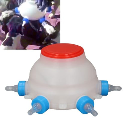 Haofy Automatic Lamb Feeding Bucket Adjustable Control, Portable Animal Milk Feeder with BPA Nipples Leak Proof Design for Piglets Sheep Goats Ideal for Farms Homesteads Veterinary Use