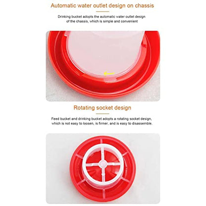 Baby Chick Feeder Waterer 0.35Lbs Chicken Feeder 5.4 Ounce Chicken Waterer Small Birds Poultry Feeding Equipment Kit Chick Waterer And Feeder Baby Chick Waterer Jar For Brooder No Drown Small No