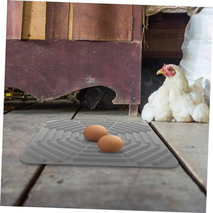 Toyvian Chicken Nesting Box Pad Washable Silicone Mat for Hen House and Nesting Liners for Chickens Fits Easy to Clean Comfortable Bedding for Laying Eggs
