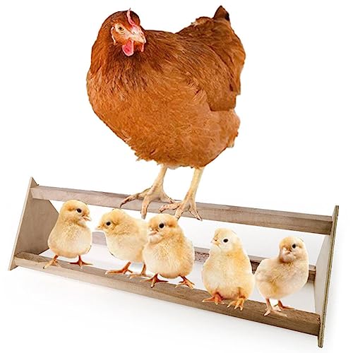 POPETPOP Chicken Perch - Wooden Chicken Roosting Bar Bird Perch Coop Accessories Chick Stand Trainning Toy Coop Toys for Hens Chicks Birds