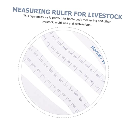 2.5m Professional Livestock Measuring Tape Horse Tape Measure Reusable Farm Tool